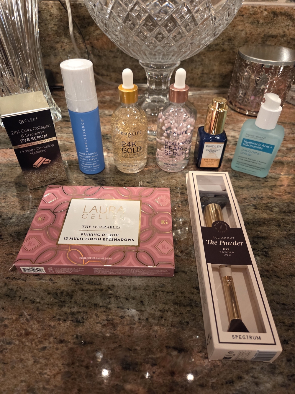 Laura Geller Multi-Finish Eyeshadow Palette & Assorted Serums